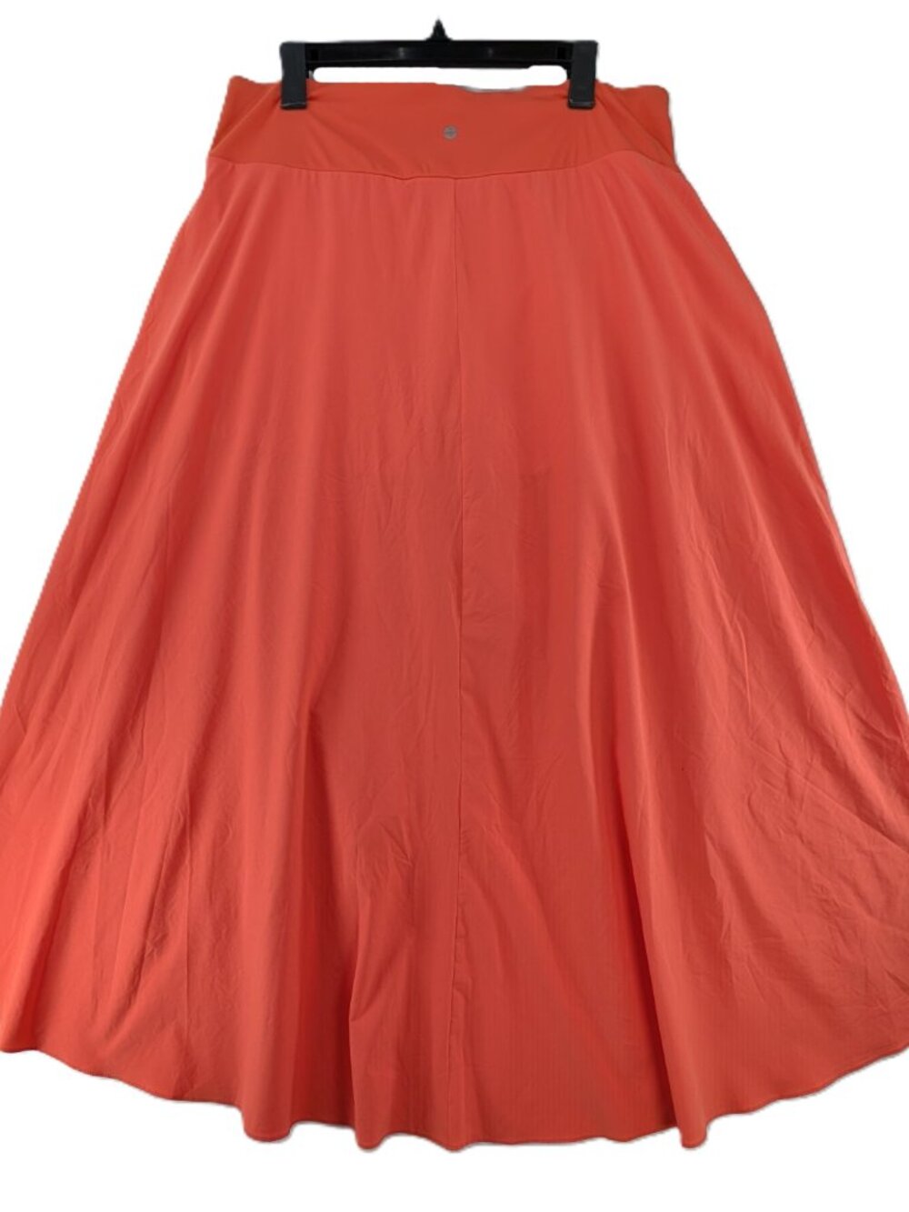 Halara Breezeful Midi Skirt Womens Sz XL Orange Stretch Skort Shorts Asymmetric - Picture 9 of 11